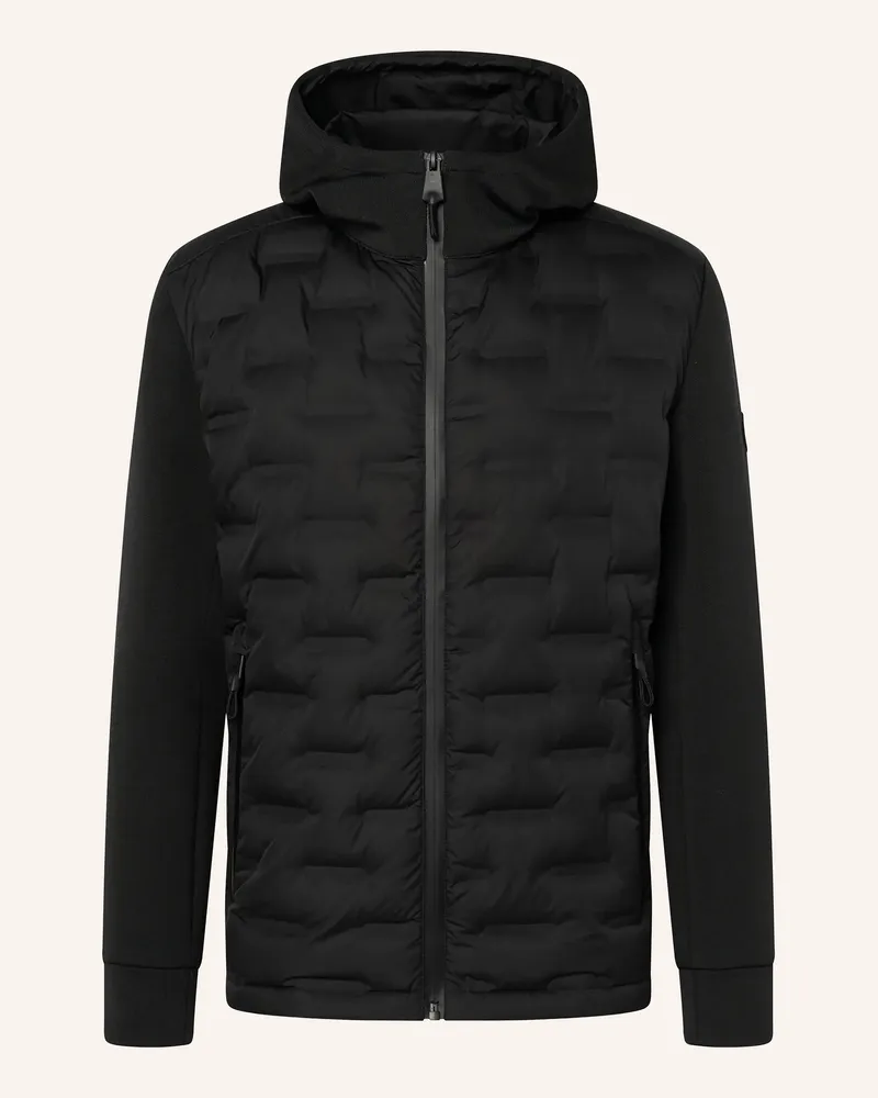Strellson Steppjacke Avio Im Materialmix schwarz Schwarz
