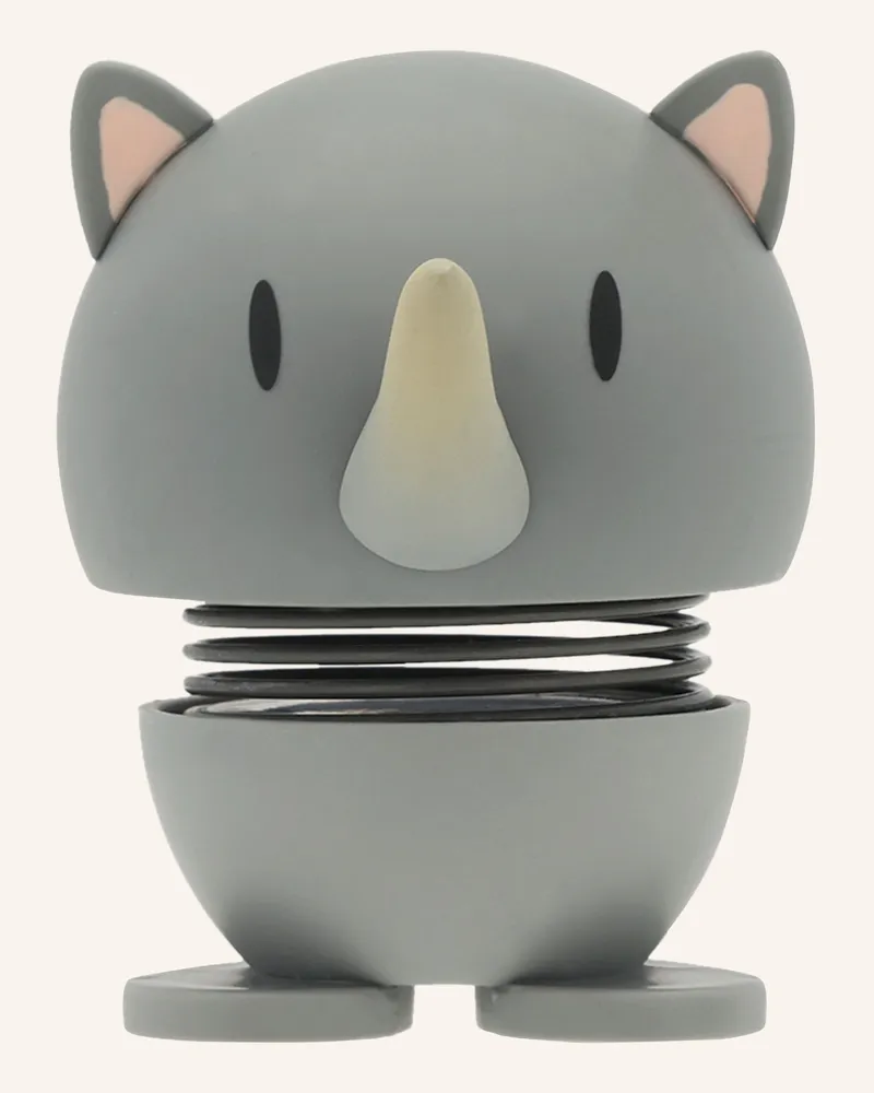 Hoptimist Dekofigur Soft Rhino S grau Blaugrau