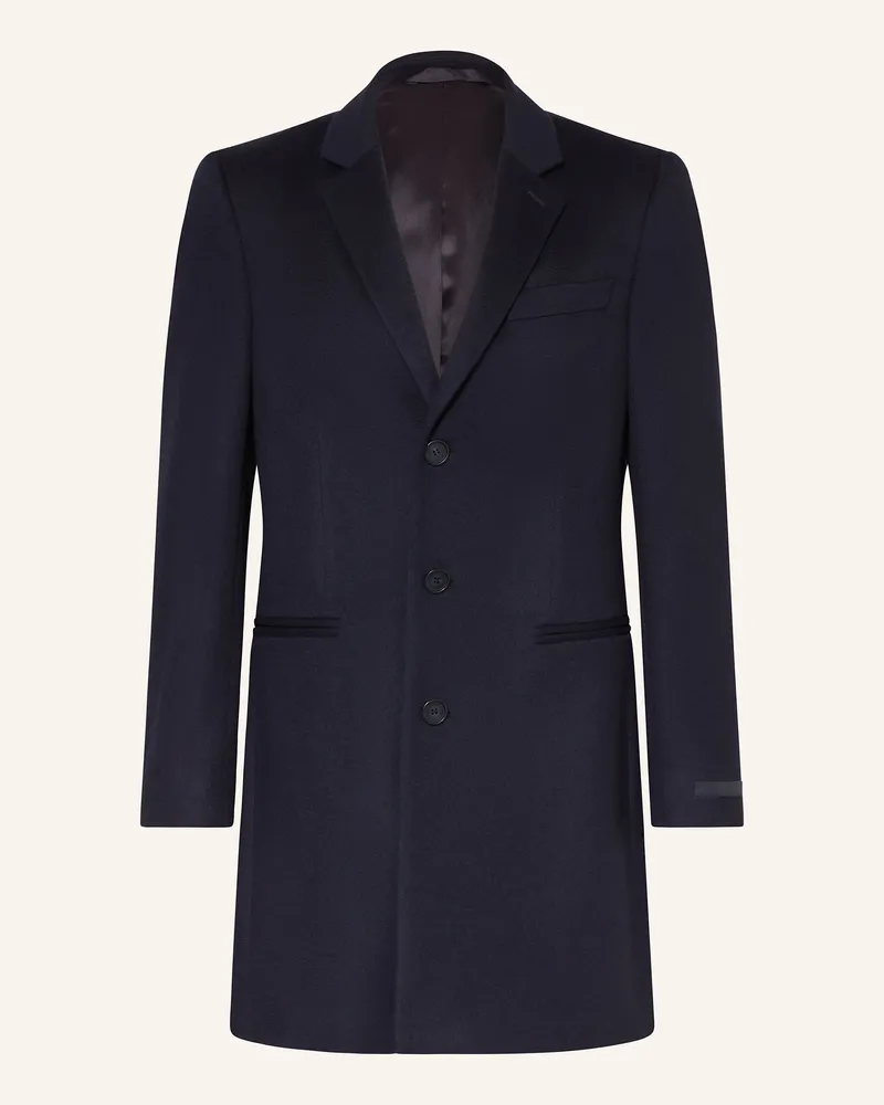 HUGO BOSS Wollmantel blau Dunkelblau