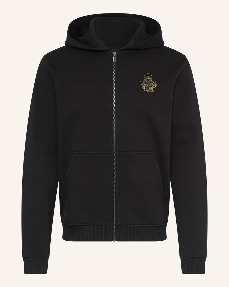 HUGO BOSS Sweatjacke Zixi schwarz Schwarz