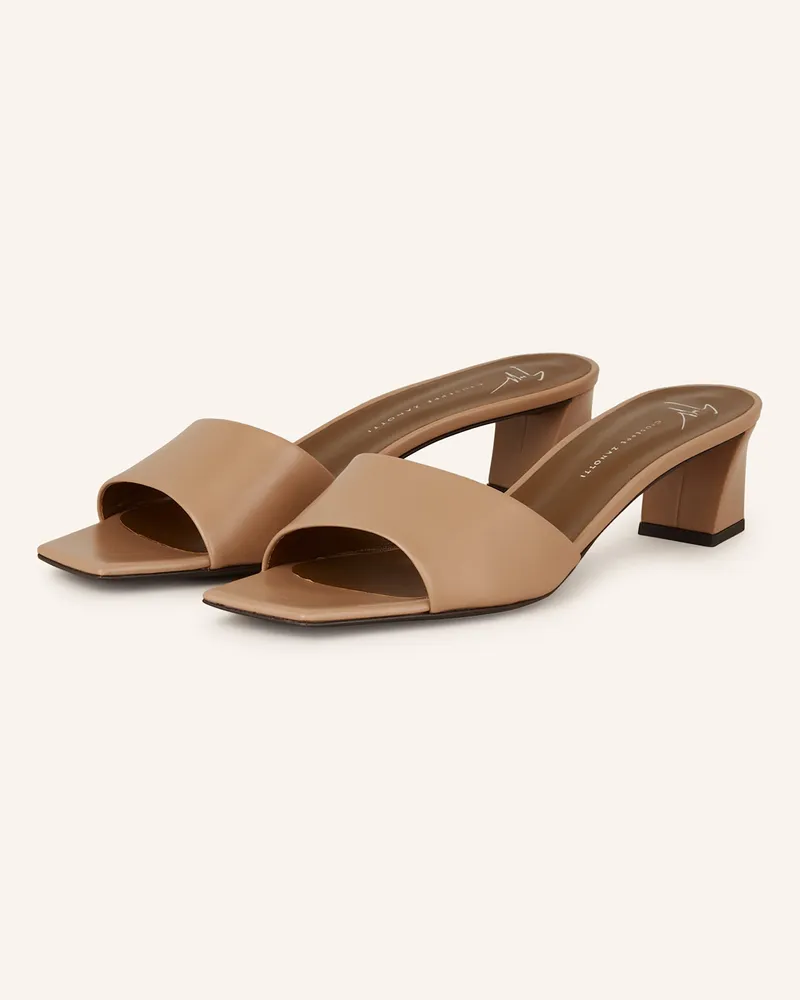 Giuseppe Zanotti Mules BRENDA Hellbraun
