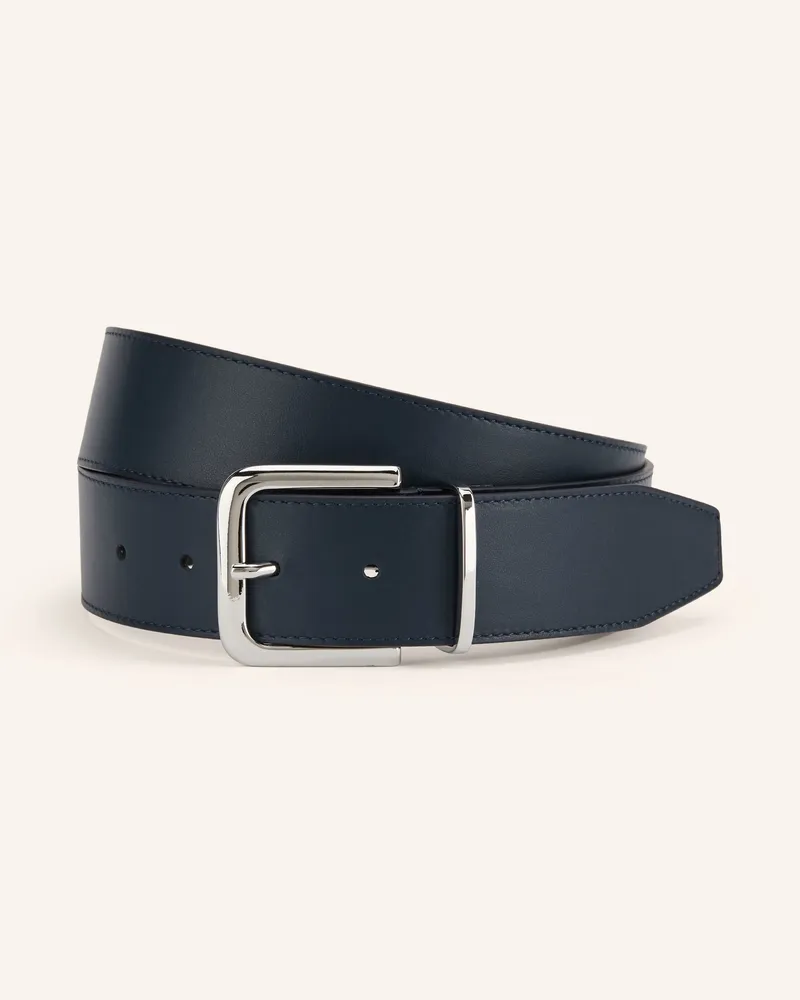 FRANKIE Shop Ledergürtel Sarno blau Dunkelblau