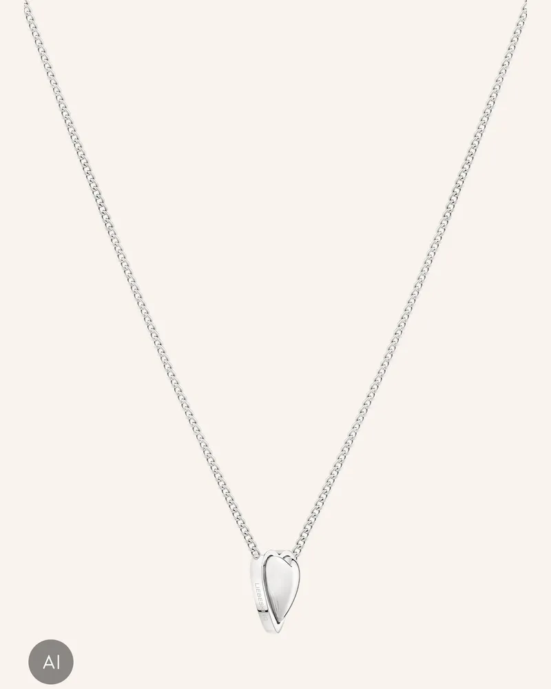 Liebeskind Halskette  Aus  Edelstahl silber Silber