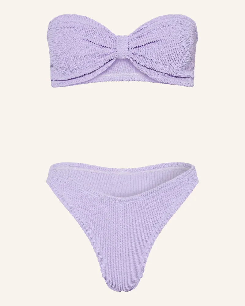 Hunza G Bandeau-Bikini Jean lila Lila