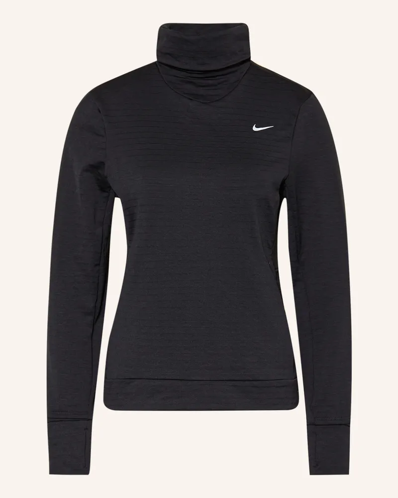 Nike Laufshirt THERMA-FIT SWIFT ELEMENT Schwarz