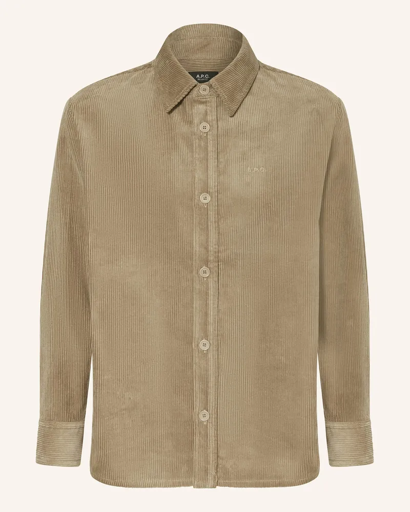 A.P.C. Overjacket Bobby Aus Cord beige Beige