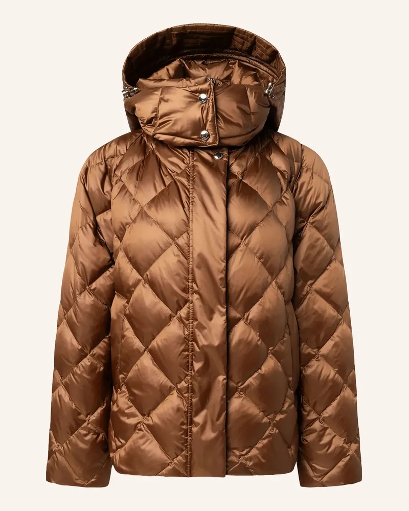 windsor. Daunenjacke Mit Abnehmbarer Kapuze braun Cognac