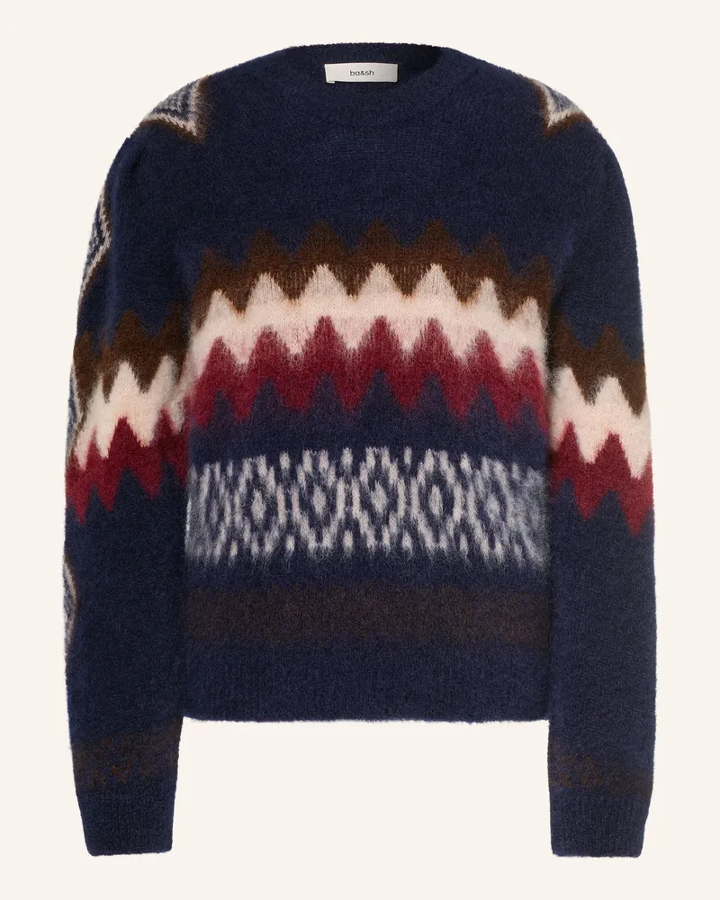 ba&sh Pullover Floyd Mit Mohair blau Dunkelblau