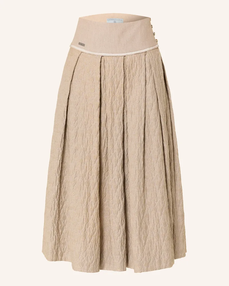Die Rockmacherin Trachtenrock Stoa beige Grau