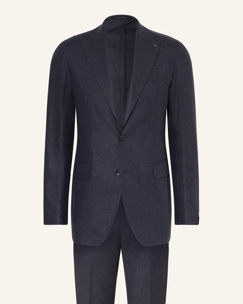 Tagliatore Anzug Extra Slim Fit blau Dunkelblau
