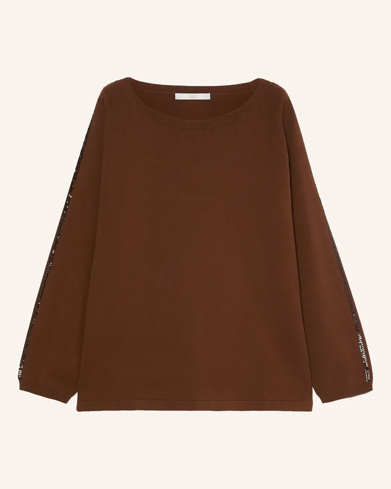 Marina Rinaldi Pullover Nocino Mit Pailletten braun Braun