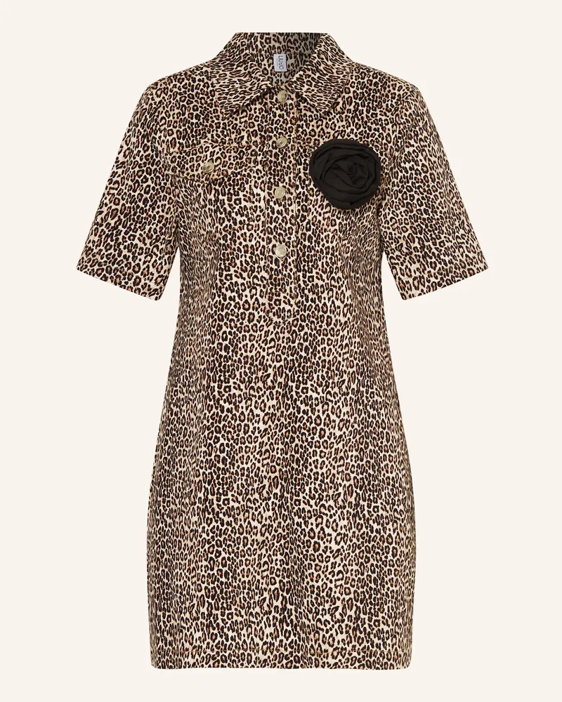 Liu Jo Hemdblusenkleid Hellbraun