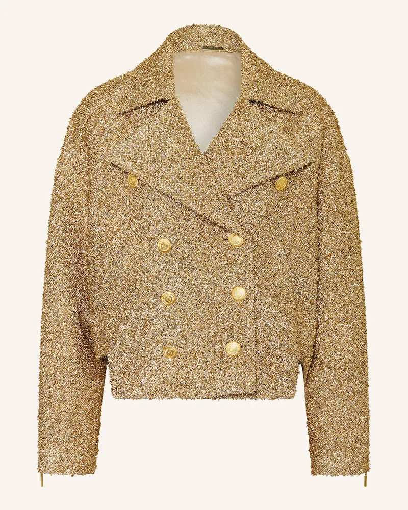 NVSCO 2107 Cabanjacke SAMANTHA mit Glitzergarn Beige