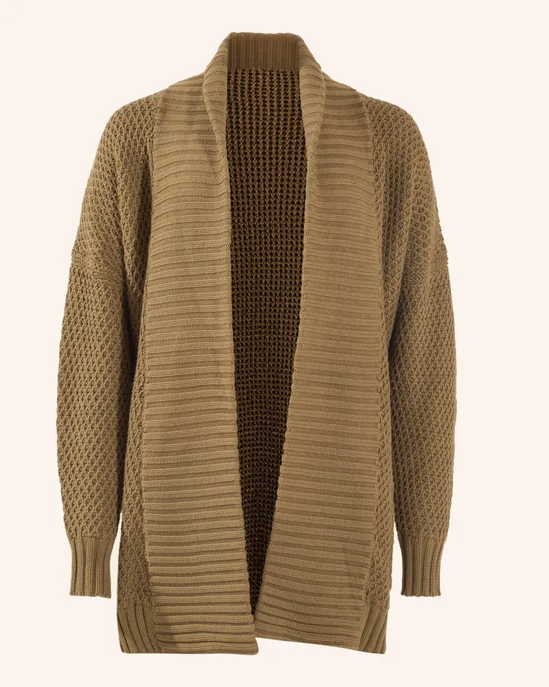 ADLYSH STRICKCARDIGAN MIT GÜRTEL Braun