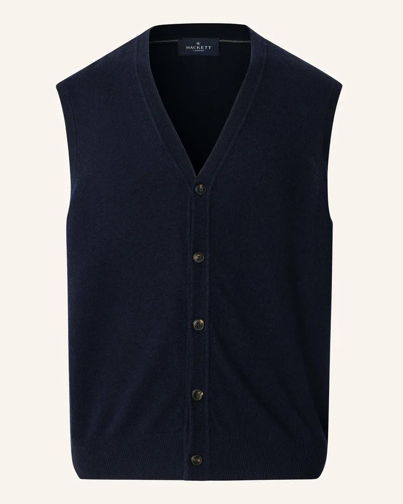 Hackett Pullover MERINO CASH MIX WCOAT Blau