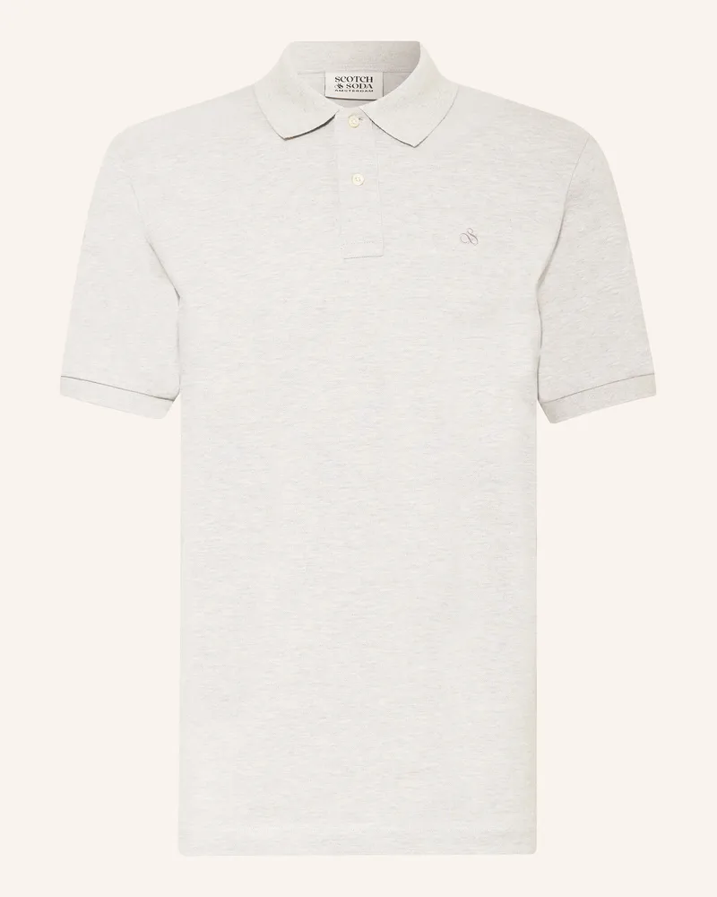 Scotch&Soda Pique-Poloshirt Hellgrau