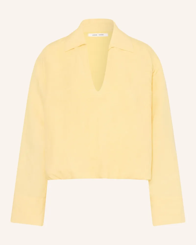 Samsøe & Samsøe Blusenshirt Sadaphne gelb Hellgelb