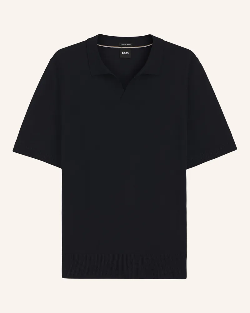 HUGO BOSS Pullover H-Lantoni Regular Fit blau Dunkelblau