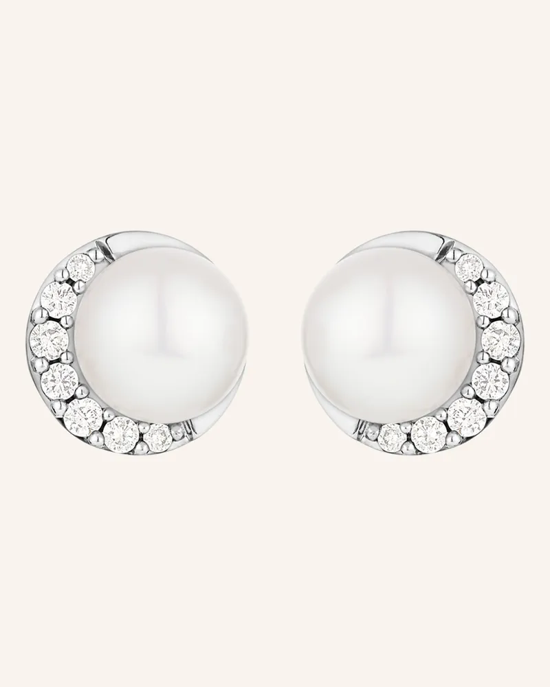 Wempe Fine Jewelry Ohrringe Minimalism silber Weissgold