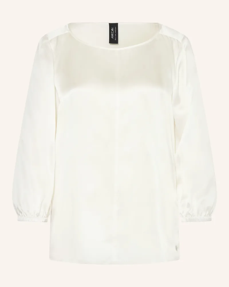 Marc Cain Blusenshirt Aus Seide Mit 3/4-Arm weiss 110