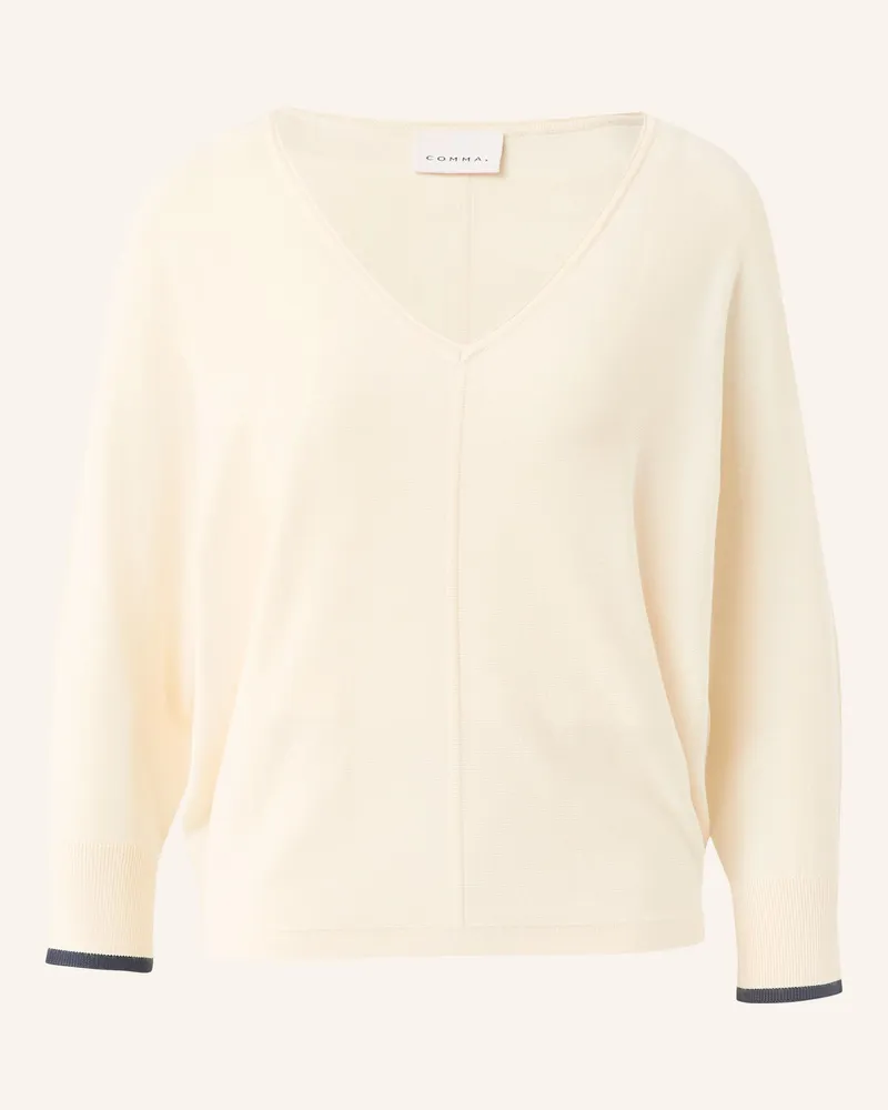 COMMA Pullover weiss Creme