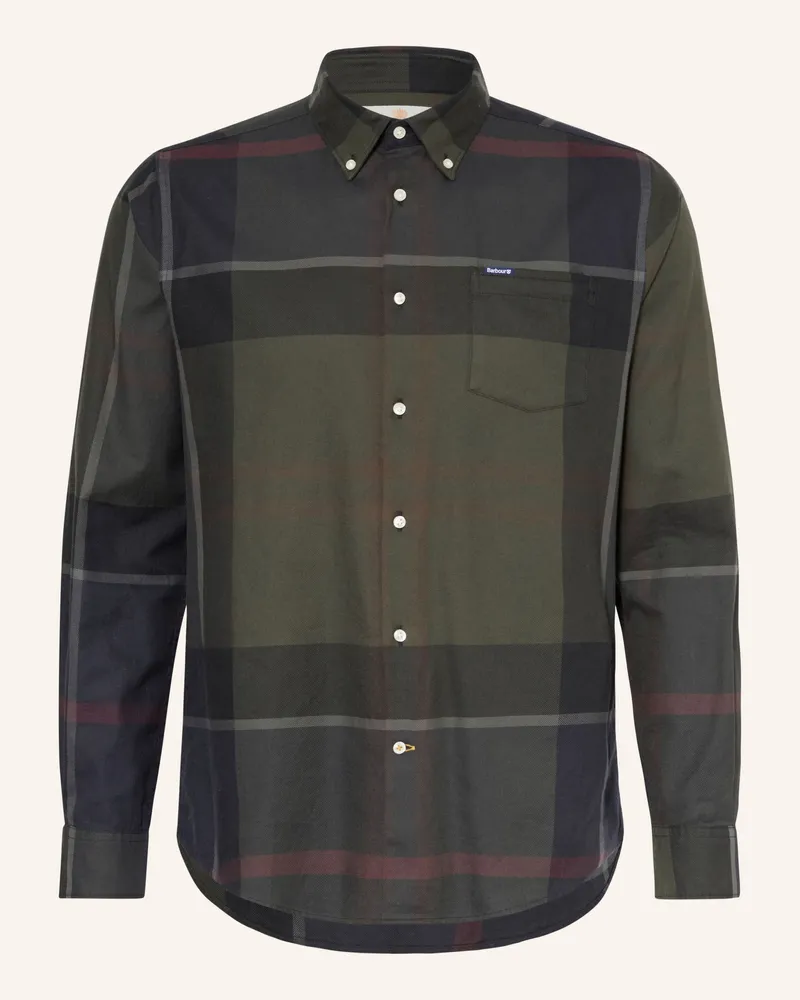 Barbour Hemd Dunoon Tailored Fit gruen Dunkelgrün