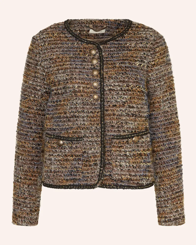 lilienfels Blazer mit Glitzergarn Dunkelblau