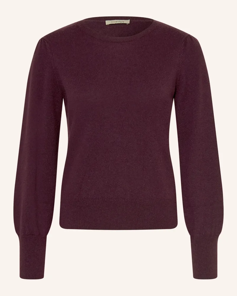 lilienfels Cashmere-Pullover lila Dunkellila