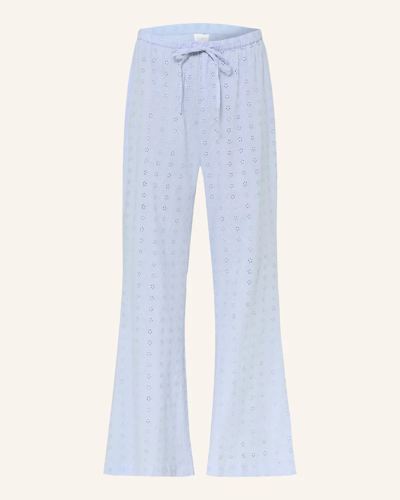 Neo Noir Hose Hennie Emb blau Hellblau