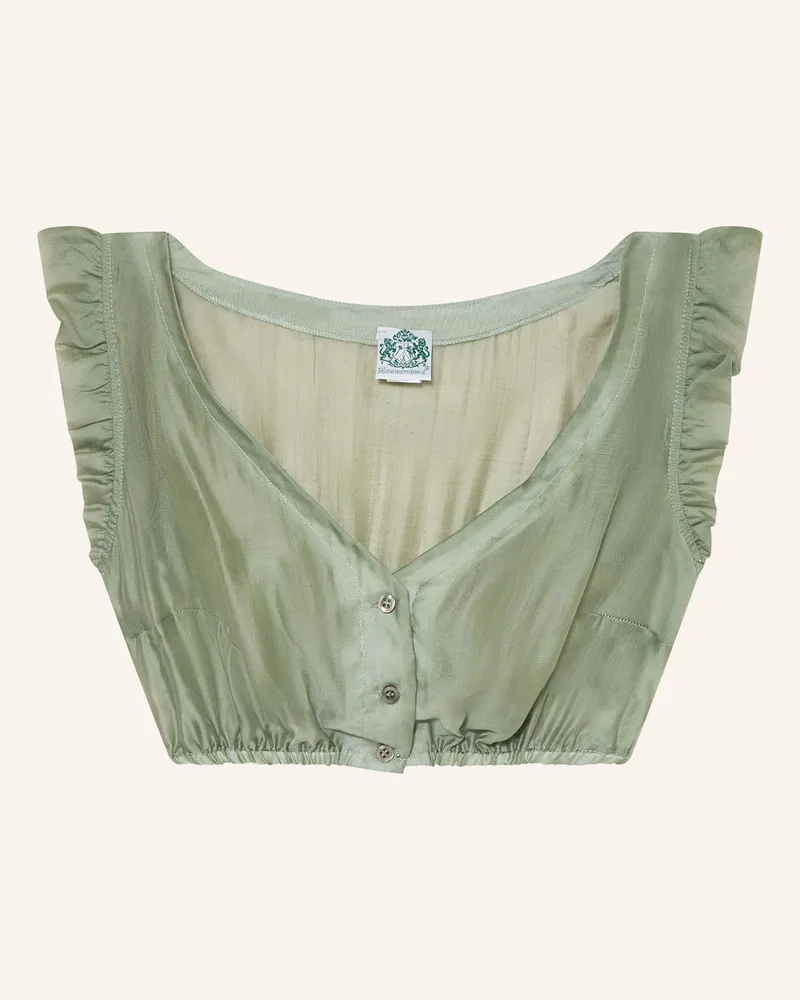 Hammerschmid Dirndlbluse Eveline Mit Rüschen gruen Hellgrün