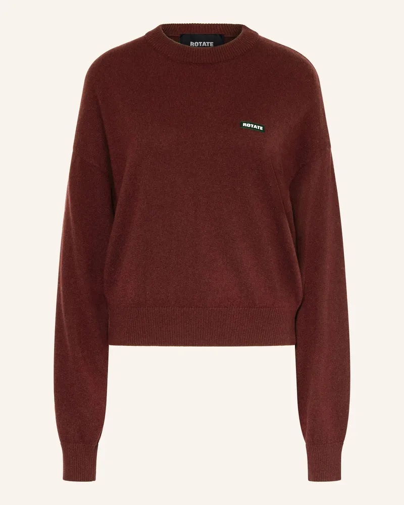 ROTATE Birger Christensen Pullover Dunkelrot