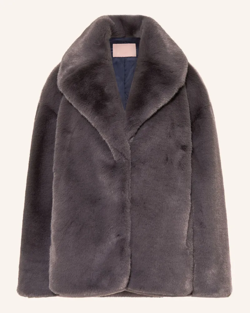 Ted Baker Kunstfell-Jacke Fiela grau Taupe