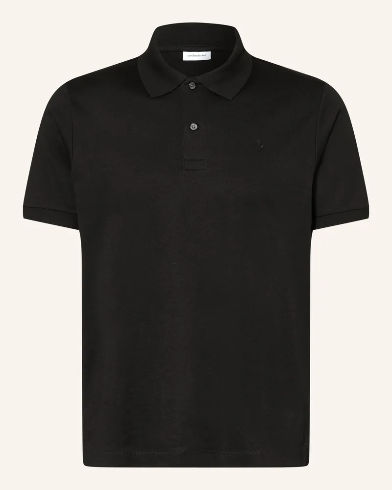 Seidensticker Piqué-Poloshirt Regular Fit Schwarz