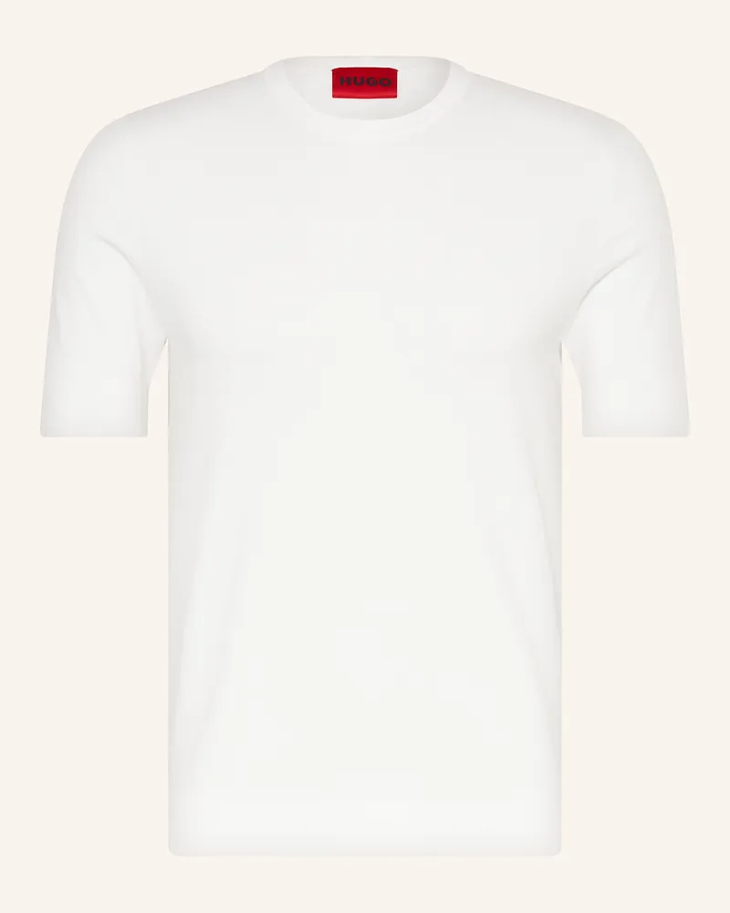 HUGO BOSS Strickshirt San Carl weiss Creme
