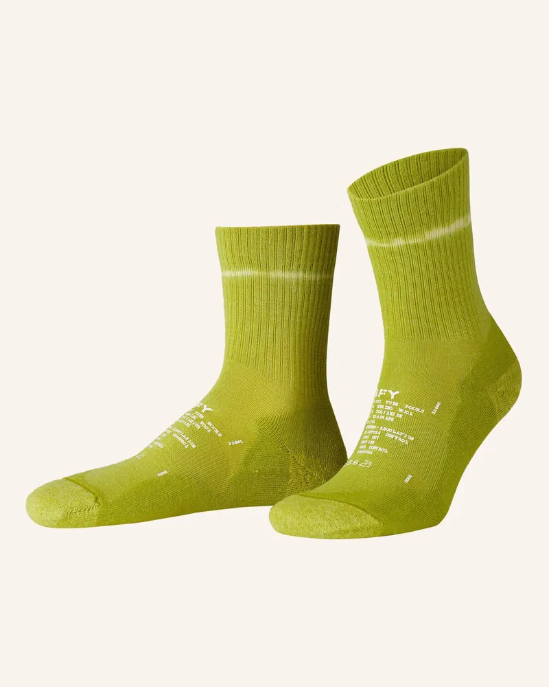Satisfy Laufsocken gruen Tdgg
