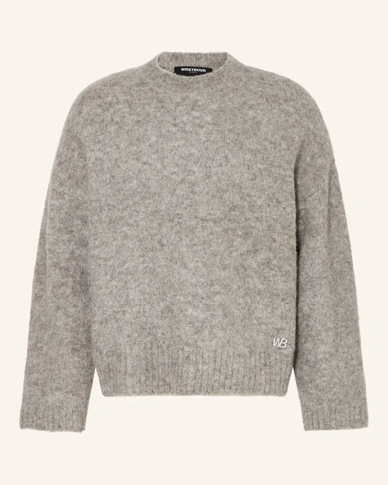 WRSTBHVR Oversized-Pullover ENCI Hellgrau