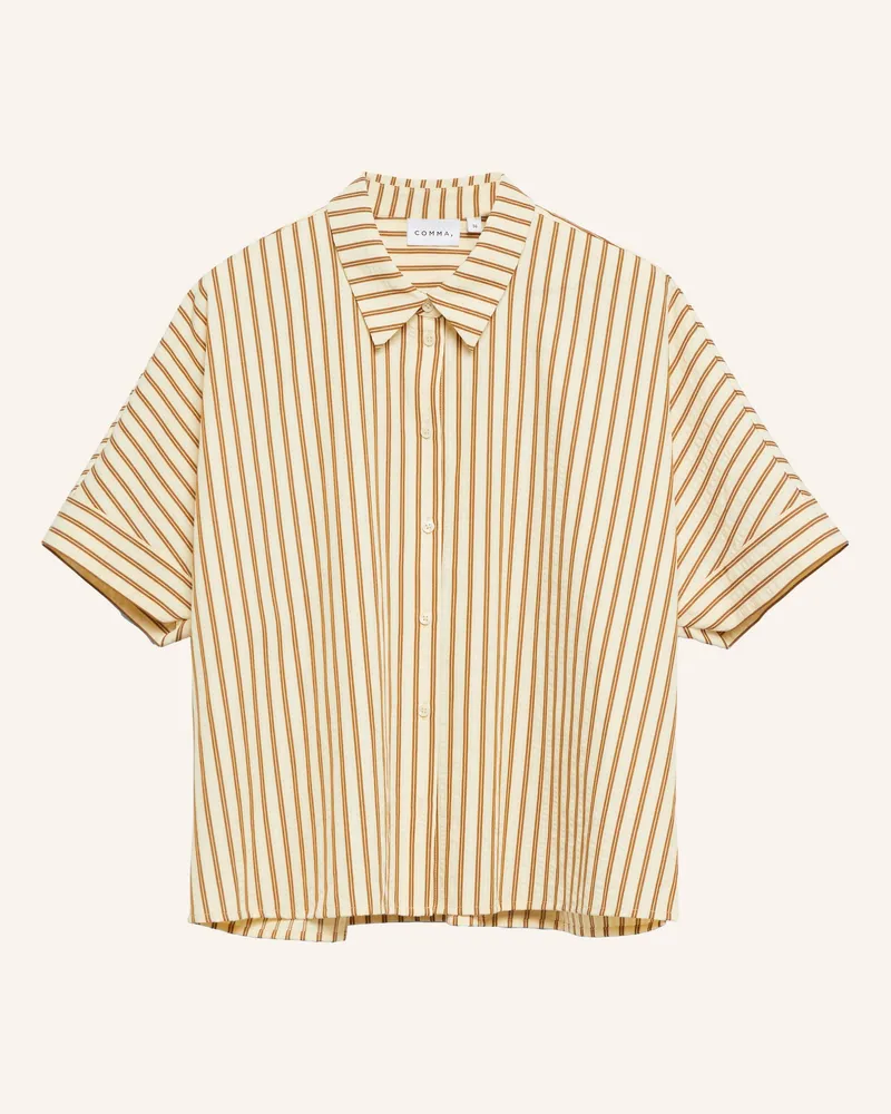 COMMA Bluse braun Beige