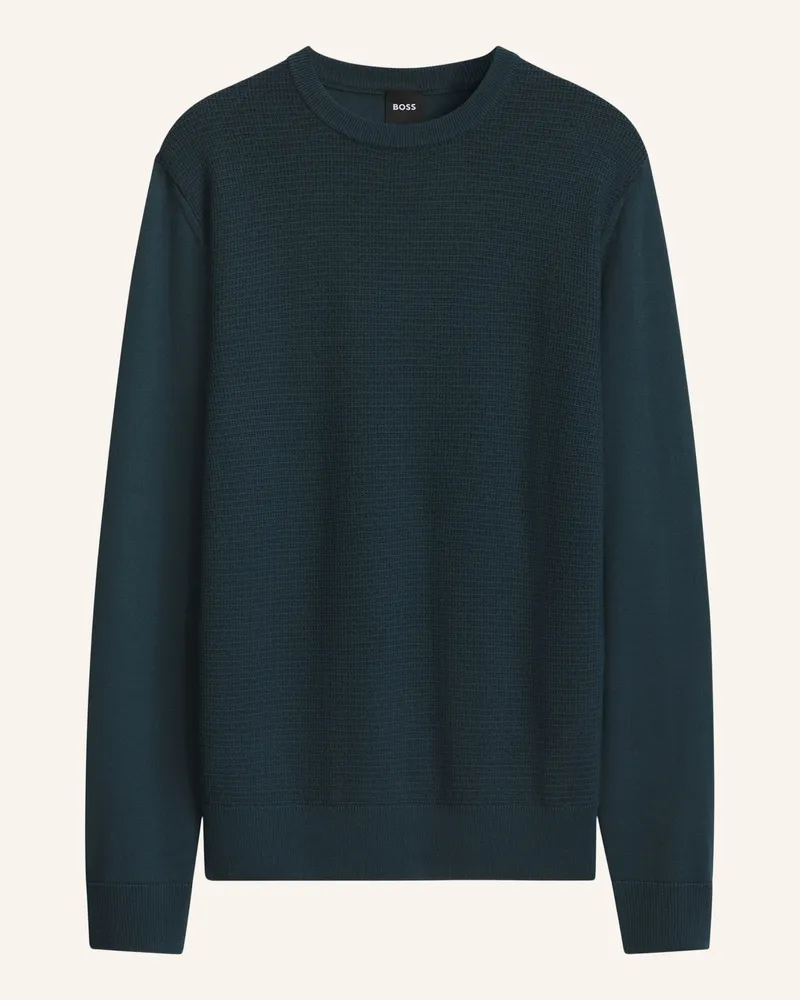 HUGO BOSS Pullover H-Hincluso_In Regular Fit gruen Grün