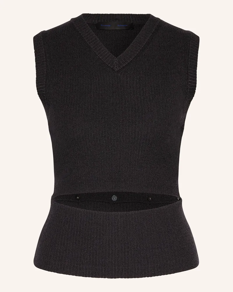 Proenza Schouler Pullunder mit abnehmbarem Saum Dunkelgrau