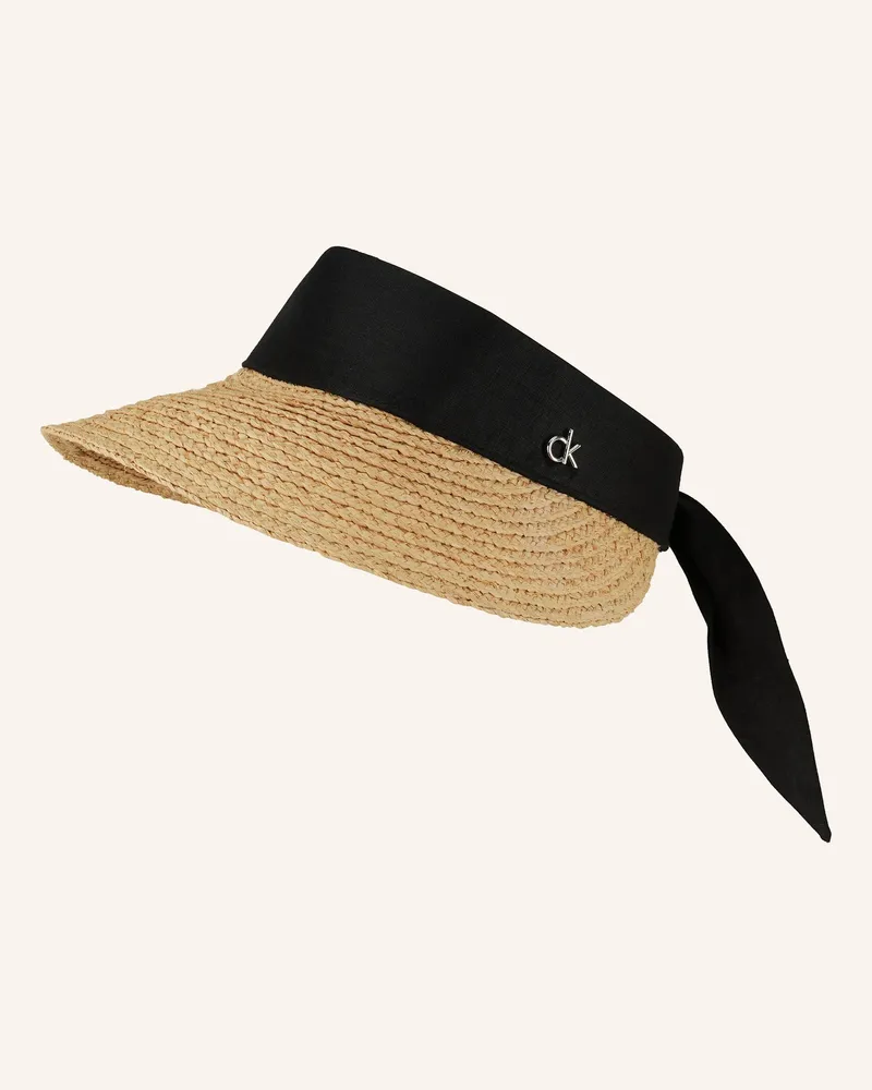 Calvin Klein Visor-Cap mit Leinen Beige