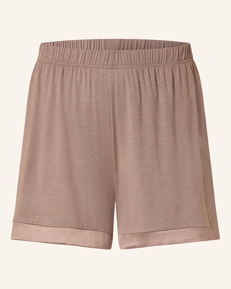 Mey Schlafshorts Serie PURE CHIC Braun