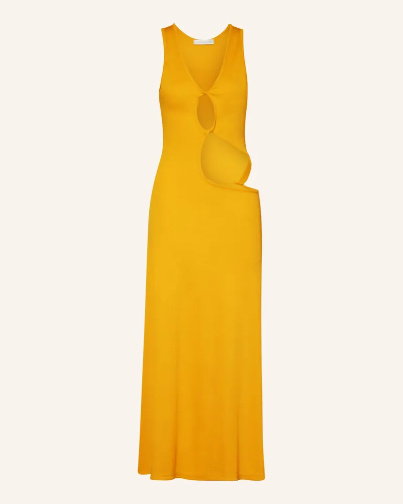 Christopher Esber Kleid OPEN TWIST mit Cut-outs Dunkelgelb