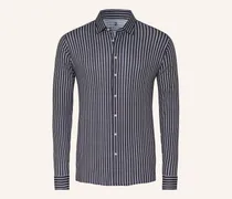 Jerseyhemd Slim Fit braun
