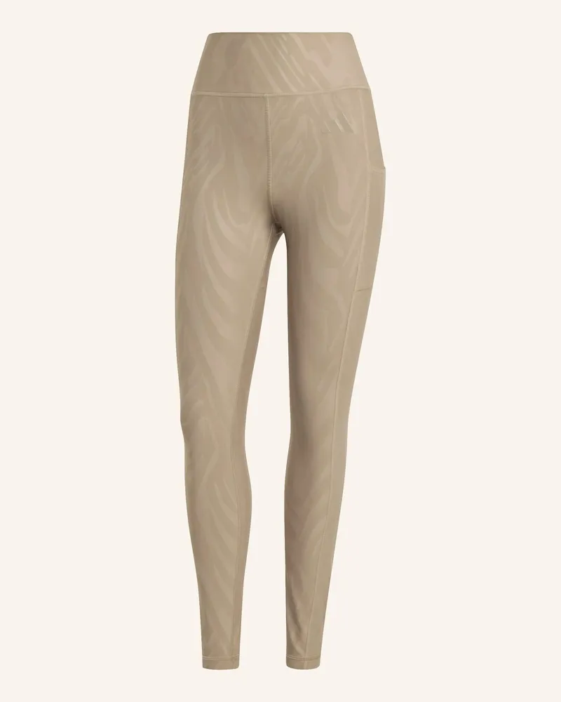 adidas OPTIME AOP FULL-LENGTH LEGGINGS Braun