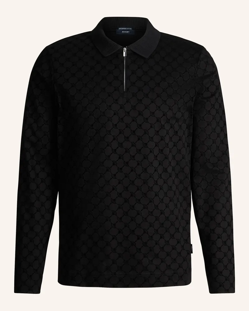 JOOP! Langarm-Poloshirt Modern Fit schwarz Schwarz