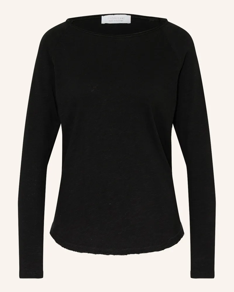 Rich&Royal Longsleeve schwarz Schwarz