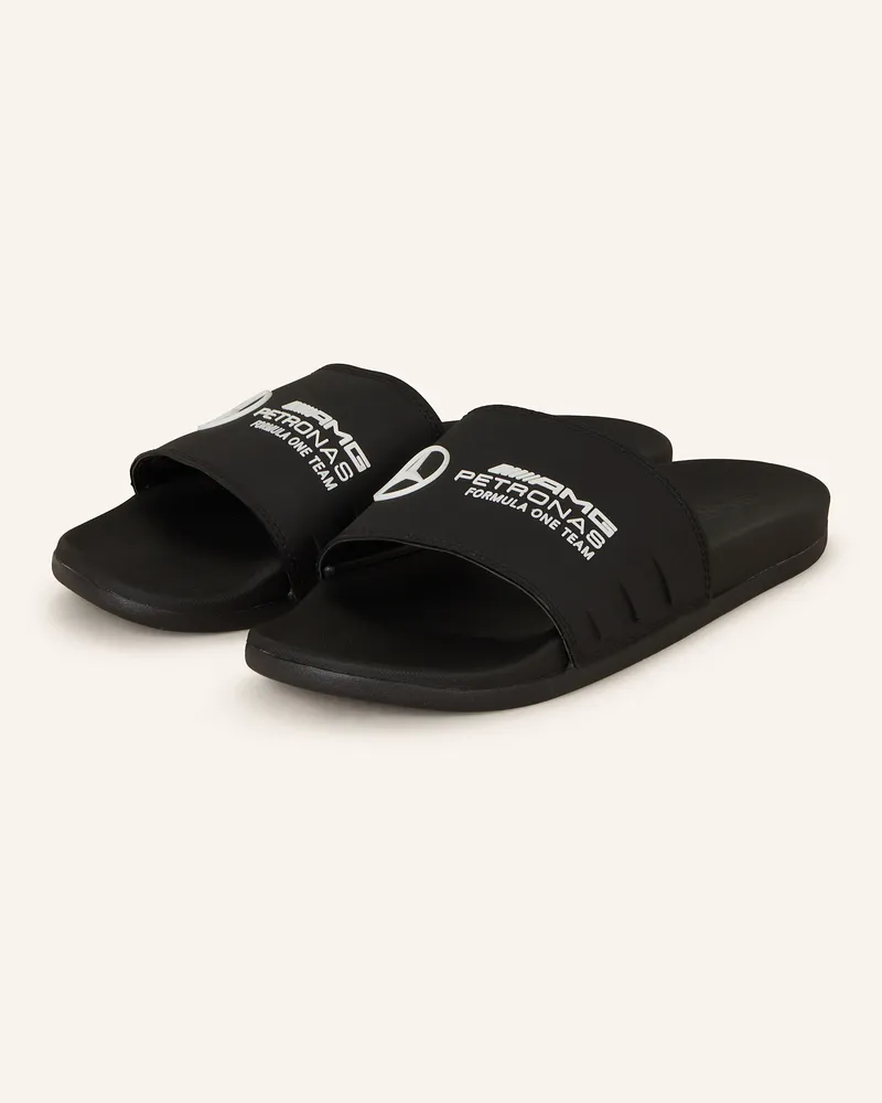 adidas Pantoletten MERCEDES - AMG PETRONAS FORMULA ONE TEAM ADILETTE COMFORT Schwarz