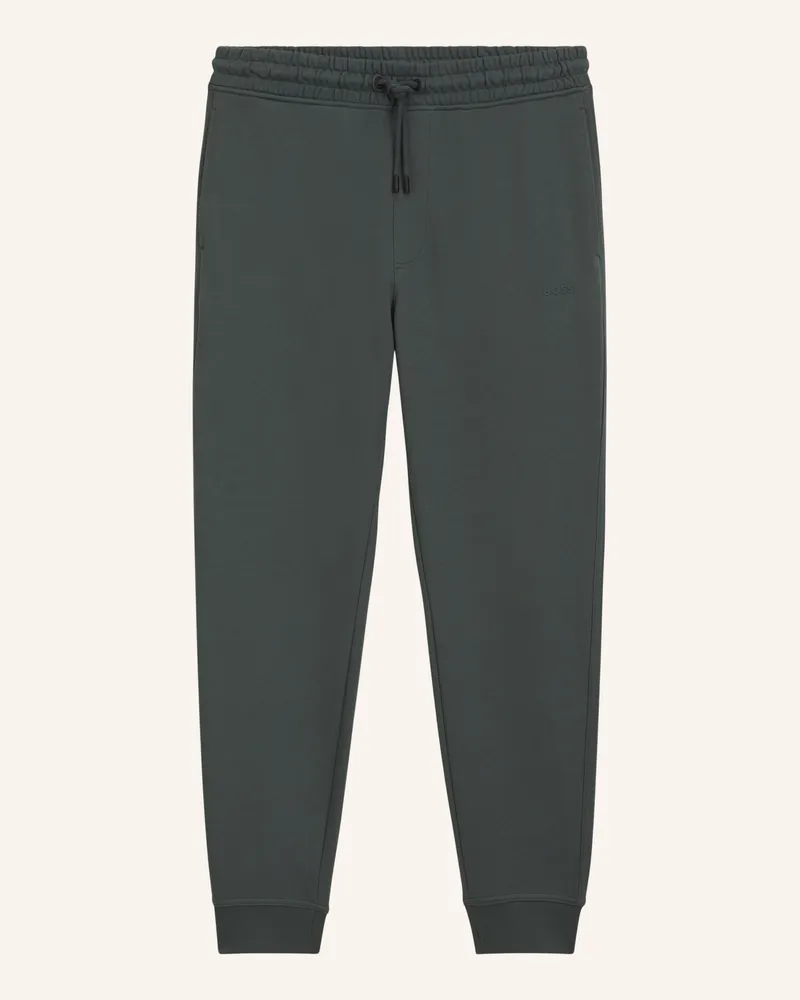 HUGO BOSS Casual Trousers Sechup Regular Fit gruen Grün
