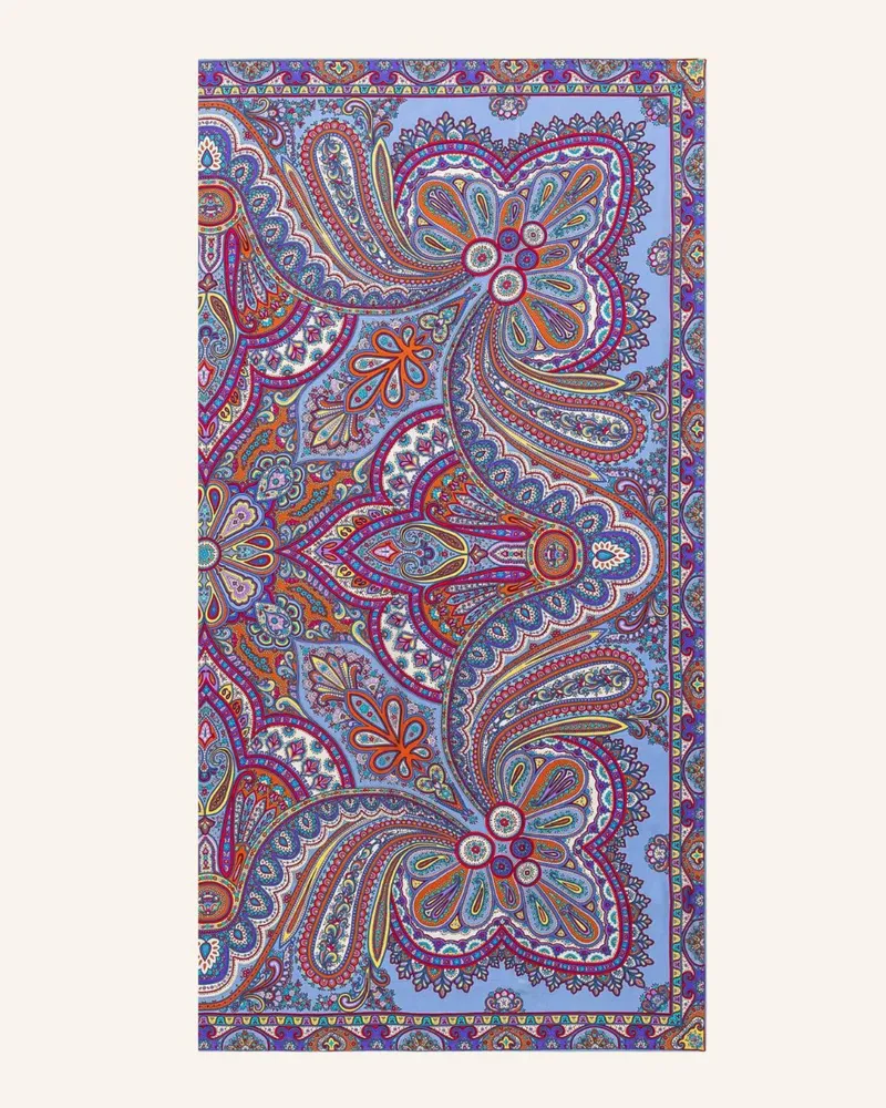 Roeckl Seidentuch AESTHETIC PAISLEY Blau