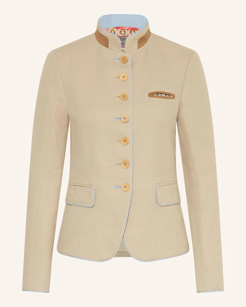 White Label Janker mit Leinen Beige
